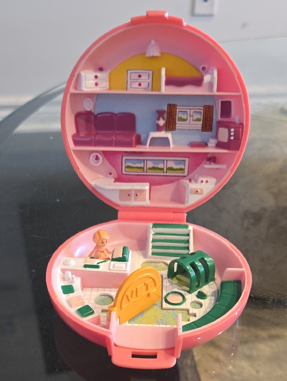 VTG Bluebird 1989 Polly Pocket, Polly’s Vet, Buttons' Animal Hospital & OG Polly